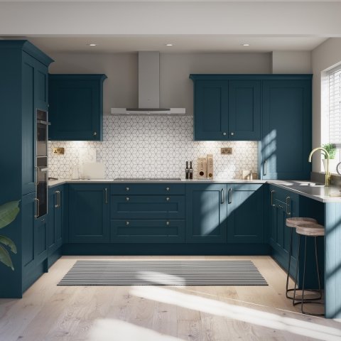 Mornington Shaker kitchen doors with traditional shaker-style cabinetry